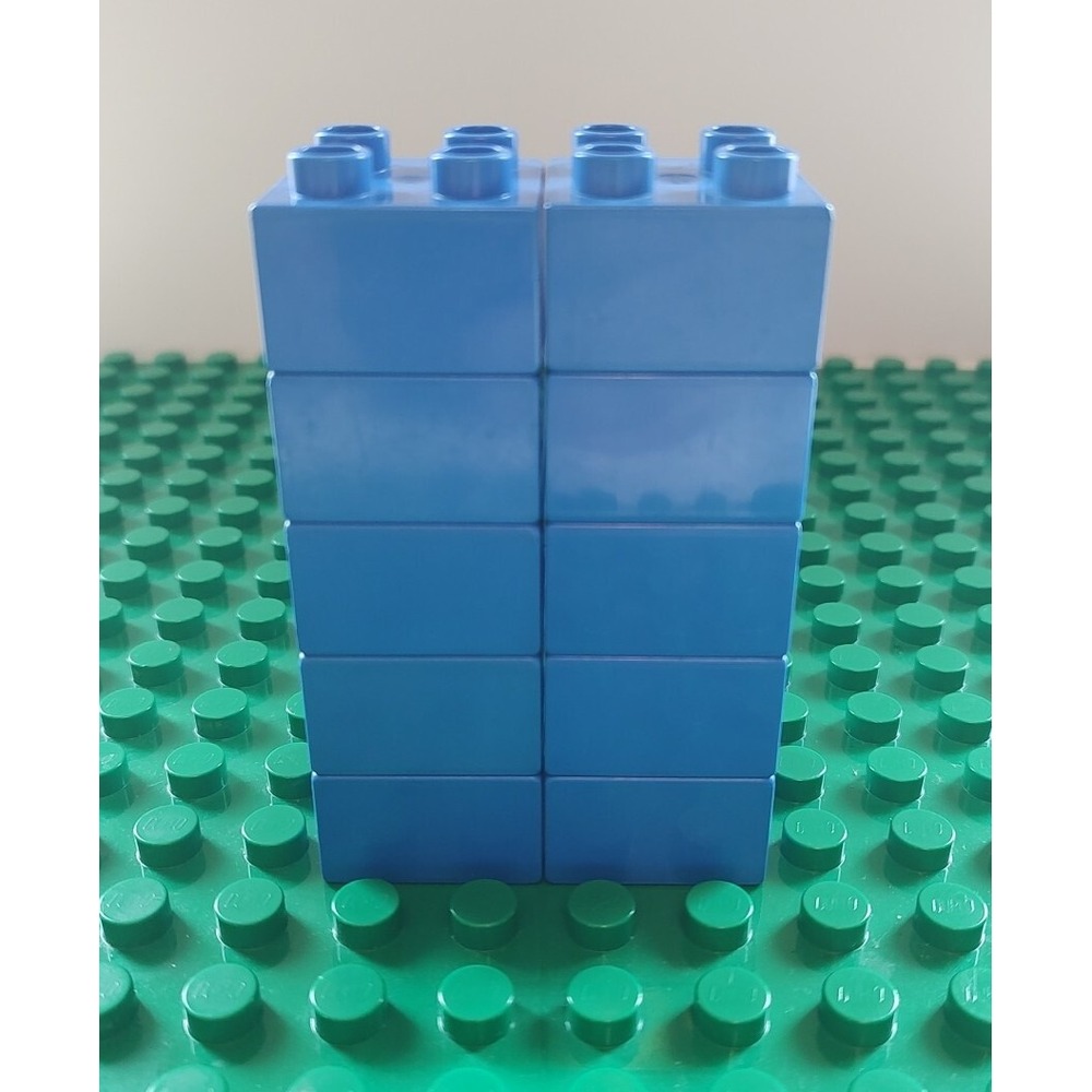 Lego Duplo Blue 2x2 Brick Lot 10 Blocks Replacements A5
